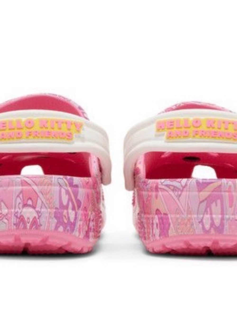 CROCS Pink Patterned Classic Clog with Charms - Picture 4 of 5